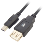 MX Mini USB To USB A Female (5 Pin) Cord – 1 Mtr MX-3162