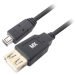 MX USB A Female To Mini USB A Male (4 Pin) Cord 1 Mtr MX-3163