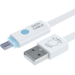 MX USB A Male To Micro USB Male Cord With Light Indication – 1 Mtr MX-3632