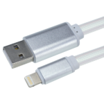 MX USB A Male To 8 Pin Lightning Male Cord With Live Light & Sensor – 1 Mtr MX-3633