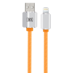 MX USB A Male To 8 Pin Lightning Data Sync 2 Amperes Charging Cord 1 Mtr – MX-3756