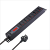 Mx 5-outlet Power Distribution Unit With Live Voltage Display, 6/16 Amp (parameter: 30w~265v), Wall/rack Mount, Built-in Fuse, Master Switch, Wall Mount, Heavy-duty 1.5m Power Cord Mx-4127