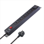 MX 5 Outlet Power Distribution Unit With Universal Socket 6 Amp Rating And 2 USB Ports (2.1a) Featuring A Master Switch Child Safety Shutter Power Strip And Industrial-standard Aluminum Extrusion Body It Can Be Wall-mounted Or Desk-mounted And Comes With A Heavy-duty 1.5-meter Power Cord MX-4142