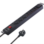 MX 3 Outlet Power Distribution Unit With IEC 320 C13 3 Universal Sockets (16a) 2 USB Ports (2.1a) Child Safety Shutter Master Switch Aluminum Body Wall Or Desk Mountable With A 1.5m Power Cord MX-4149C