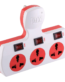 MX 3 Pin 3 Way Universal Adaptor 5 Amp With Individual Switch With Fuse MX-3771A