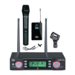 MX UHF Wireless Microphone System With Two Handheld Mics – Fixed Frequency – Dual Wireless Microphone System For Party Wedding Host Business Meeting & Multi-Purpose Use MX XR 80 PLUS HL