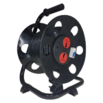 MX Extension Cable Drum W/ 2 Outlet Universal Socket 6 Amps With 32 Amps MCB Fuse AC Line Fault Detector & Child Safety Shutter MX-3153 MCB