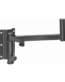 MX Universal Adjustable Wall Mount Speaker Bracket Stands With Tilt Angle Rotation Adjustment Speakers Stand (Black) MX-3723 ITGLOBAL
