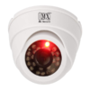 MX Dummy Fake Simulated Infrared IR Led Sensor Black Dome Wireless Security Camera With Red Light Realistic Looking CCTV Surveillance White MX DUMMY 3