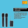 MX Wireless Microphone System With Two Handheld Mics And Dual Channel Receiver 100-foot Range (100 Each Channels) For Karaoke Dj Wedding and School Presentations MX XR 80 PLUS - Image 2