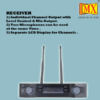 Mx Dual Lapel Wireless Microphone System – Uhf Wireless Microphone Fixed Frequency For Party, Wedding Host,business Meeting & Multi-purpose Mx-xr 40 Plus LL - Image 2
