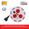 MX 3 Outlet Universal Sockets Spike Guard Extension Box With Master Switch Fuse Protection & Child Safety Shutter -2 Pin Power Cord MX-1148 MX-1156 MX-1164 MX-1172 - Image 2