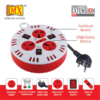 MX 3 Outlet Universal Sockets Spike Guard Extension Box With Individual Socket Switch Fuse Protection & Child Safety Shutter-3 Pin Power Cord MX-1153 MX-1161 MX-1169 - Image 2
