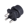 Mx European (schuko) To India Plug Adapter 15 Amp- Convert European Type E/f Input To India Type M Three Prong Output Connection Black Mx-3519 - Image 2