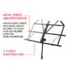 MX Metal Foldable Book / Music Sheet Stand MX-3465E - Image 2