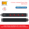 MX 4 Outlet Power Distribution Unit With 15 Amp Universal Socket With Individual Switch Child Safety Shutter Industrial Standard Aluminium Extrusion Body Wall Mount Desk Mount And 19 Inches Rack Mountable With 1.5 Meters Power Cord MX-3269 - Image 3
