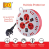 MX 3 Outlet Universal Sockets Spike Guard Extension Box With Individual Socket Switch Fuse Protection & Child Safety Shutter-3 Pin Power Cord MX-1153 MX-1161 MX-1169 - Image 3