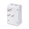 MX Dual USB Charger With Universal 2 Pin & 3 Pin / 2 Way Pin Multiplug Socket / Power Adapter 10a | Safety Shutter With Two USB Ports MX-3646 - Image 3