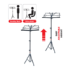MX Metal Foldable Book / Music Sheet Stand MX-3465E - Image 3