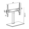 MX Heavy Duty Floor LCD Monitor Stand 26 To 55 LED Wall Bracket Holder Tilt TV Mount MX-3674 - Image 4