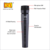 Mx Dynamic Wired Microphone For Instruments Purposed – Acoustics Cartridge Mx-3800 - Image 5