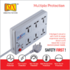 Mx Surge Protector & Spike Protector With 6 Universal Socket, Master Switch, Power Indicator, Built-in Fuse With Circuit Breaker Mx-978 - Image 5