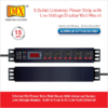 Mx 5-outlet Power Distribution Unit With Live Voltage Display, 6/16 Amp (parameter: 30w~265v), Wall/rack Mount, Built-in Fuse, Master Switch, Wall Mount, Heavy-duty 1.5m Power Cord Mx-4127 - Image 5