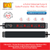 MX 4 Outlet Power Distribution Unit With 15 Amp Universal Sockets Child Safety Shutter Spike & Surge Protector Industrial Standard Aluminium Extrusion Body – Wall Mount Desk Mount And 19 Inches Rack Mountable With 1.5 Meters MX-3268 - Image 6