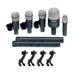 SUPERLUX Drum Kit Microphone Set for Studio – Set of 7 DRKB5C2MKII