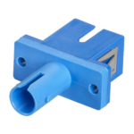 MX SC-ST Adaptor With P.B. / MM Sleeve Plastic Housing / Simplex With Square Flange Single Mode MX-1663A