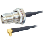 MX MMCX Male Gold Plated Right Angle To TNC Female Bulkhead Cord 1.5 Mtr (174u) MX-2879