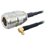 MX MMCX Male Gold Plated Right Angle To SMA Female Bulkhead Cord 1.5 Mtr (174u) MX-2881