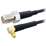 MX MMCX Male Gold Plated Right Angle To SMA Female R/P Cord 1.5 Mtr (174u) MX-2884