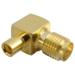 MX SMA Female To MMCX Female Right-angle Connector With Teflon Insulation (Gold Plated) MX-2926