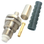 MX FME Female Bulkhead Crimping Type For RG-58 Cable With Boot MX-2943