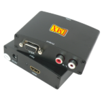 MX HDMI to VGA + R/L Audio Converter (Converts Digital HDMI Signal to Analog VGA Video & R/L Audio Signal) MX-3358