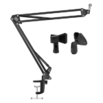 MX Adjustable Microphone Suspension Boom Scissor Arm Stand Max Load 1 Kg Compact Mic Stand Made Of Durable Steel For Radio Broadcasting Studio Voice MX-3465L