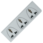 MX 3 Pin 3 Socket Conversion Plug 5 Amp Universal Socket MX-3490