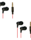 MX Crystal Clear Sound In-Ear Headphones MX-3506 Pack Of 2