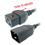 MX AC Male (IEC – C20) + AC Female (IEC – C19) Server Link Cord (16 Amps) – 3 X 1.5 SQ MM – OD 8.5 MM MX-3584