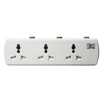 MX Universal Socket (3 Pin-3 Socket + 2 Pin-3 Socket) Cordless Wall Extension Board On/off Switch With Child Safety Shutter MX-4150