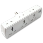MX 6 Outlet Universal Spike Protector With Switch (3-pin) – Features 3 Universal 3-pin Sockets And 3 Universal 2-pin Sockets Plus Child Safety Shutter (6 Amp) MX-4151