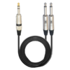 MX Amplifier 6.35 MM P-38 Stereo Male To Two 6.35 MM P-38 Mono Male Cable MX-3927