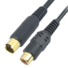 MX S-video 4 Pin Mini Din Male To RCA Female Cord Gold Plated MX-3254