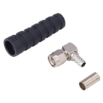 MX SMA Male Connector Crimping Type With Teflon Right Angle For RG-58/u Cable With Boot MX-2016