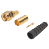 MX SMA Male Connector Crimp Type For RG-58u 174u Cable (Fully Gold Plated) With Boot MX-336A