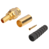 MX SMA Male Connector Crimp Type For RG-58u 174u Cable (Fully Gold Plated) With Boot MX-336A - Image 2