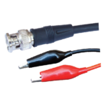 MX BNC Male To Crocodile Clip Cord Molded Deluxe – 1.5 Mtr MX-243A
