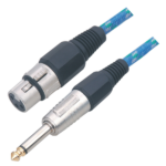 MX XLR 3 Pin Mic Extension Socket To MX P-38 Mono Plug Cord (Tip Gold Plated) MX-2573
