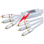 MX 3 RCA Plug To MX 3 RCA Plug Cord Digital High Power Built In Strong Electro Magnetic Signal (emi) MX-2578